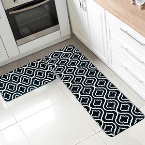 MB One Kitchen Rug 2 Pc Set, Floor Runners, Soft, Absorbent & Washable